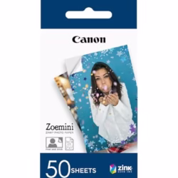 Canon Zink™ Photo Paper - Sticky-Backed 2x3" Photo Paper (50 x Sheets) - Print Phone Photos for Personalised Stickers
