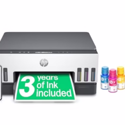 HP Smart Tank 7005 All in One Printer | Perfect for Home | Colour | Wireless | Print, Scan, Copy | Includes up to 3 Years of Ink | Refillable | 2-Sided Printing | Easy Setup | Reliable Wi-Fi