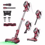 Blitz C8 Corded Vacuum Cleaner,Powerful 600W 60KPa Lightweigh Vacuum Cleaner with LED,7M Cord,1.5L Dustbin Self-Standing Vacuum,6-in-1 Handheld Stick Vacuum for Hardwood,Pet Hair, Carpets