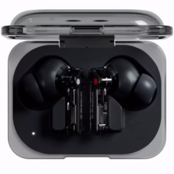 Nothing Ear (a) wireless ear buds with Active Noise Cancelling, Bass Enhance Algorithm and up to 42.5 hours of listening time - Black