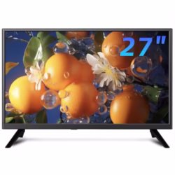 TV 27 inch,Small full view 1080P Television with Freeview HD-Dual power DC-12v and AC in-HDMI/AV Audio USB Media Player,Suitable for Bedrooms and Caravans