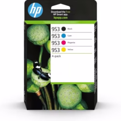 HP 6ZC69AE 953 Original Ink Cartridges, Black/Cyan/Magenta/Yellow, Multipack
