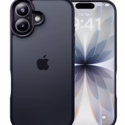 CASEKOO Armor Shockproof Designed for iPhone 17 Case [16FT Military Grade Protection] Matte Finish Protective Phone Case Anti-Fingerprint Thin Slim Hard Cover for iPhone 17 - Black