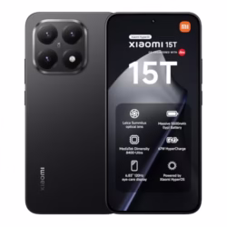 XIAOMI 15T, Smartphone 12+256GB, 6.83" 120Hz Eye-care Display, MediaTek Dimensity 8400-Ultra, 50MP Leica Summilux Optical Lens, 5500mAh, Black, Charger Not Included,2-years warranty