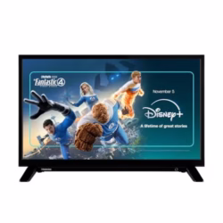 Toshiba 24 Inches WV2553DB HD Ready Smart VIDAA TV, HDR, Freely, Disney plus, Prime Video, Netflix, Dolby Audio, Works with Alexa, Works with Google Assistant, VIDAA Voice 2025