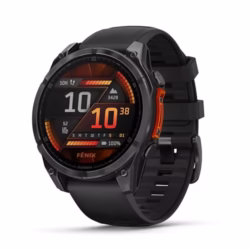 Garmin f?nix 8 GPS 47mm Premium Smartwatch, AMOLED Touchscreen, Multisport, Advanced Health & Training Features,Built-in LED flashlight,Adventure Watch with up to 29 days battery life, Slate Grey