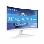 Philips Evnia 32M2C5501-32 inch QHD Curved Gaming Monitor, 180 Hz, 1 ms GtG, FreeSync Premium (2560x1440, 2x HDMI 2.0, 1x DisplayPort1.4) white