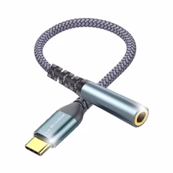 USB C to 3.5mm Jack, Type C to 3.5mm Headphone Aux Digital Audio Earphone Adaptor, Aux to USB C Earphone Adapter for Samsung Galaxy Pixel, iPad Pro, HUAWEI, Xiaom, and More Type C Devices
