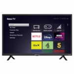 EMtronics EM32ROK Roku Smart TV 32 Inches Inch HD Ready 720p with Netflix, Disney+, BBC, Freeview Play, Dolby Audio, Mobile Control and 3 x HDMI, USB - Black (2024 Model)