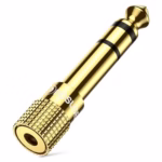 POSUGEAR Headphone Jack Adapter, Gold Plated Headphone Adapter 6.35mm (1/4 inch) Male to 3.5mm (1/8 inch) Female Audio Plug, Aux Jack Converter for Electric Keyboard, Speaker