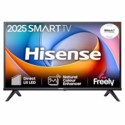 Hisense 40 Inches 40A4QTUK FHD LED TV with Freely - Direct Lit LED, Dolby Audio, Natural Colour Enhancer, Games Mode, Sports Mode with Freely, Disney +, YouTube, Netflix