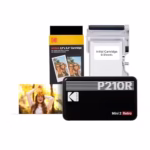 KODAK Mini 2 Retro 4PASS Mobile Photo Printer 5.3 x 8.6 cm Pack of 38 Sheets Black