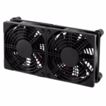 QWORK® USB PC Fan 120mm Dual Fan 2 in 1, 5V USB Computer Cooling Fan,for Router,Computer,TV Box,Tablet