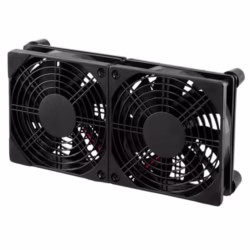 QWORK® USB PC Fan 120mm Dual Fan 2 in 1, 5V USB Computer Cooling Fan,for Router,Computer,TV Box,Tablet