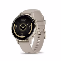 Garmin Venu 3S GPS 41mm Smartwatch, AMOLED Touchscreen, All-day Advanced Health & Fitness Features, Voice Functionality, Music Storage, Wellness Smartwatch with up to 10 days battery life, French Grey