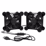 80mm 2-in-1 PC Fan 3 Speed 5V 2600RPM Dual USB Fan, Quiet Cooling Case Fan for PC/Laptop/HIFI Amplifier/Audio Amplifier/Projector/PS4/Router