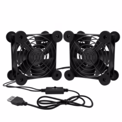 80mm 2-in-1 PC Fan 3 Speed 5V 2600RPM Dual USB Fan, Quiet Cooling Case Fan for PC/Laptop/HIFI Amplifier/Audio Amplifier/Projector/PS4/Router