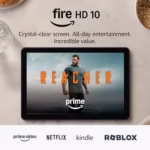 Amazon Fire HD 10 tablet (newest gen), built for relaxation, 10.1" vibrant Full HD screen, octa-core processor, 3 GB RAM, up to 13-h battery life, (2023 release), 32 GB, Black, with adverts