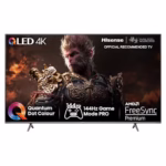 Hisense 75 Inch 144Hz QLED Gaming TV 75E7KQTUK PRO - 144Hz VRR, HDMI 2.1, Freesync Premium, Quantum Dot Colour, VIDAA U7, and Youtube, Freeview Play, Netflix and Disney+ (2023 Model)