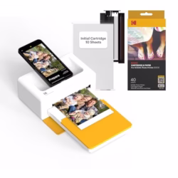 KODAK Dock Plus 4PASS Instant Photo Printer (10 x 15 cm) + Initial 10 Sheets + 80 Sheets Bundle