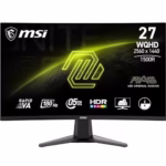MSI MAG 27CQ6F 27 Inch WQHD Curved Gaming Monitor - 1500R 2560 x 1440 Rapid VA Panel, 180 Hz - 05ms (GtG, Min), Adaptive-Sync - DP 14a, HDMI 20b CEC