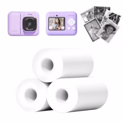Kids Instant Print Camera Paper, Thermal Printing Refill Set for Toddler Camera, Compatible with ETIKEZ Funshot 20, HD Camera Thermal Printing Paper, 2.2" x 26ft (5.6cmx8m) Per Roll, 6 Rolls