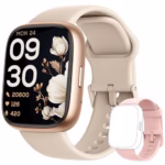 Smart Watch for Women Men Android & iPhone [2 Bands, 44mm case], Alexa Built-in, 1.83'' Smartwatch Make/Answer Call, HR SpO2 Sleep Stress Monitor Fitness Tracker, IP68 Waterproof Step Counter Watch