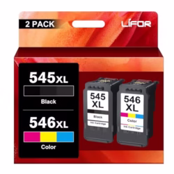 LIFOR 545XL Black 546XL Colour Printer Ink Replacement for Canon 545 546 Ink Cartridges PG-545 CL-546 XL for Pixma TS3350 TS3355 TS3150 TS3300 TR4550 MG2550S MG3050 TR4500 TS3100 TR4551 TR4650 MX495