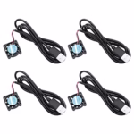 Mini 25mm 5V Cooling Fan with USB Interface DC Brushless Fan for PCB/Notebook/Graphics Card/Raspberry Pi/Printer, Pack of 4