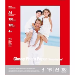 Canon GP-501 Glossy Photo Paper A4 (100 Sheets) - Ideal for Photo Printing, Durable Prints - Compatible with Canon Inkjet Printers