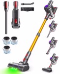 V15 Cordless Vacuum Cleaner, 35KPA 6-in-1 Stick Vacuum, Up to 45Mins Runtime Lightweight Vacuums with Detachable Battery, for Hardwood Floor Carpet Car Pet Hair