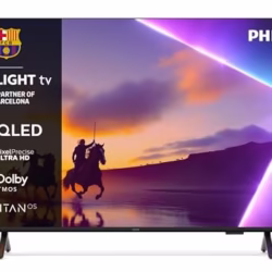 PHILIPS Ambilight 55PUS8500 4K QLED Smart TV - 55 Inch Display with Pixel Precise, Ultra HD, Titan OS Platform and Dolby Atmos Sound, Works with Alexa and Google Voice Assistant