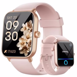 Smart Watches for Women(Answer/Make Call), Alexa Built-in 1.8" HD Ladies Smartwatch with Heart Rate/SpO2/Sleep Monitor, 110+Sports, IP68 Step Counter Fitness Tracker for iPhone/Samsung/Android