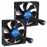 2Pcs 120mm USB Fan 5V Brushless Cooling Fan, 2000 RPM High Speed Fan for Cooling DIY PC Computer Case 3D Printer CPU Coolers Radiators, Low Noise, Plug and Play