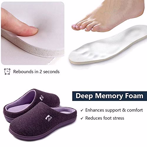 RockDove Women's Original Two-Tone Memory Foam Slipper - Image 4