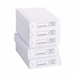 Schäfer Shop Copy Paper A4, 80 g/m² Printer Paper, Laser, Inkjet, Fax Paper, 2500 Sheets, 5 Packs of 500 Sheets, White