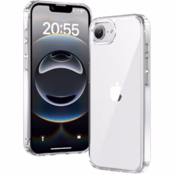 Clear Case for iPhone 16E, Ultra Thin, Shockproof TPU Cover, Anti-Yellowing, Crystal Clear, Phone Case for Apple iPhone 16E - Clear