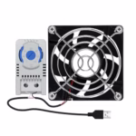 USB Cabinet 80mm Fan Quiet Cooling Fan Systems With 0-60℃ Temperature Control For Home Theater Cabinets Computer