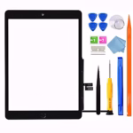 for iPad 9 (9th Generation) A2602 A2603 A2604 A2605 Screen Replacement Digitizer Touch Glass Kits, for iPad 9th Gen 10.2 Inch (2021 Released), Full Repair Sets+Home Button[NO TouchID Chip][NO LCD]