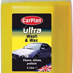 CarPlan POL102 Car Wash Shampoo and Wax Protective Layer 5L Ph Neutral 5 Litre Detailing Cleaner Care Vehicle Cleaning Soap - Remove Dirt Road Grime Streak Free Showroom Shine Finish