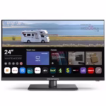 24” Smart TV 12V/24V, Full HD, Frameless, WebOS, Bluetooth, Dolby Audio, Freeview, Saoview, Netflix, Prime, WiFi, Airplay, HDMI/USB, for Caravan/Truck/Boat, 3-Year Warranty – WM24FT1-12V
