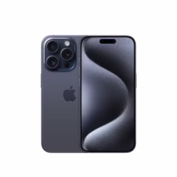 Apple iPhone 15 Pro (128 GB) - Blue Titanium (Renewed)