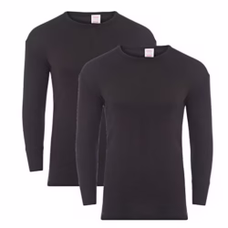 Heatwave® Pack of 2 Men's Thermal Long Sleeve Top, Warm Underwear Baselayer, S M L XL XXL Thermals