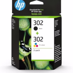HP X4D37AE 302 Original Ink Cartridges, Black and Tri-color, 2 Count (Pack of 1)