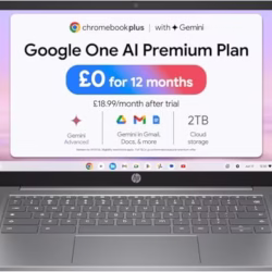 HP Chromebook Plus 14" , Intel Core i3 N-series Processor , 8 GB RAM , 256 GB Flash Storage , Intel UHD Graphics , FHD Display , Up to 11hrs battery , Chrome OS , Dual Speakers , Silver , 14a-nf0000sa