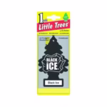 Little Trees Air Freshener Tree MTR0004 Black Ice Fragrance For Car Home Boat Caravan - Single Pack