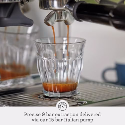 Sage - The Barista Express - Bean to Cup Coffee Machine with Grinder and Manual Milk Frother - 16 Grind Settings, 15 Bar Pump, PID Temp Control - With Temperature Control Jug, Brushed Stainless Steel - Image 4