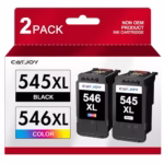 545XL 546XL Ink Cartridges Replacement for Canon 545XL 546XL Ink Cartridges PG-545 XL CL-546 XL for Pixma TS3355 TS3350 TS3150 MG3050 MG2550S MG2950 (1 Black 1 Tri-Colour)