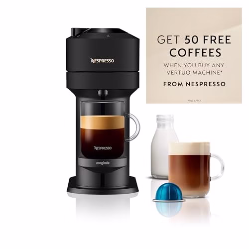 Nespresso Vertuo Next Coffee Machine by De'Longhi, Over 30 Varieties of Pods, 6 Coffee Cup Sizes, Americano, Starter Capsule Set Included, EN120.BM, Matte Black - Image 2