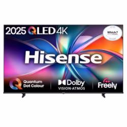 Hisense 65 Inches 65E7QTUK QLED Smart AI TV - 4K Direct Lit Viewing, Quantum Dot Colour, Hi-View AI Engine, Dolby Vision, Dolby Atmos with Freely, Disney +, YouTube, Netflix